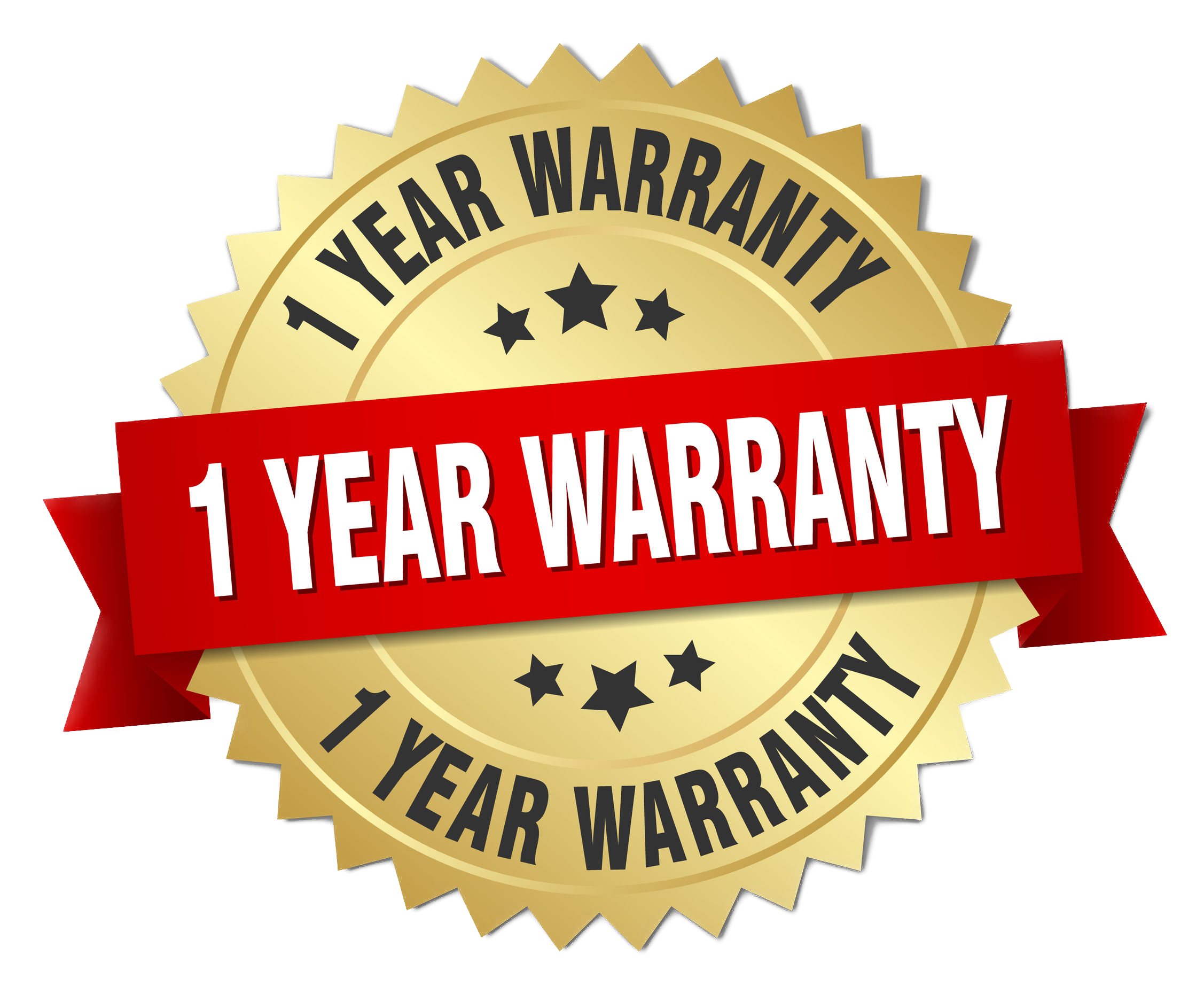 1 year warranty badge